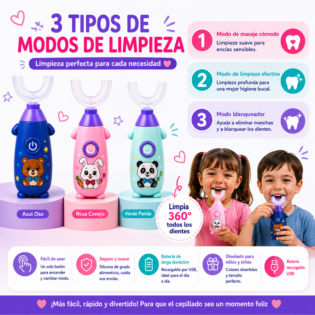 - Cepillo 360 para niños -